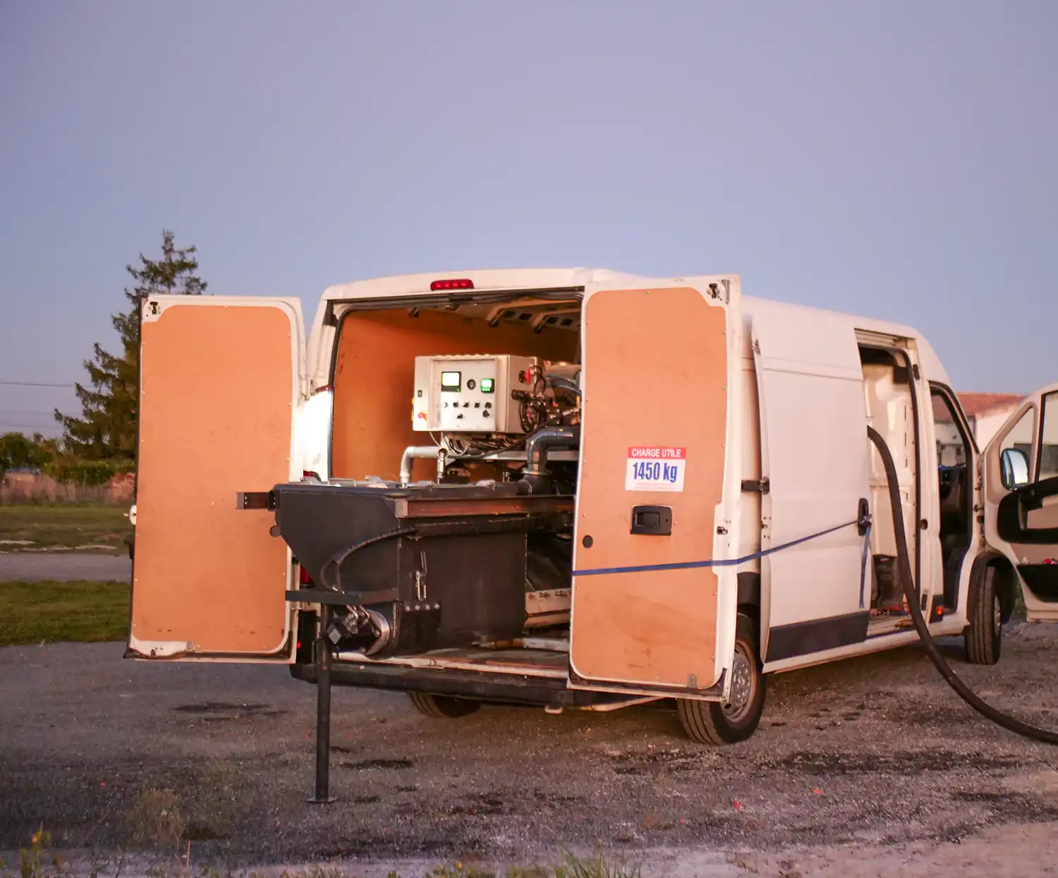 2-Modele Octopus dans un camion de chapiste